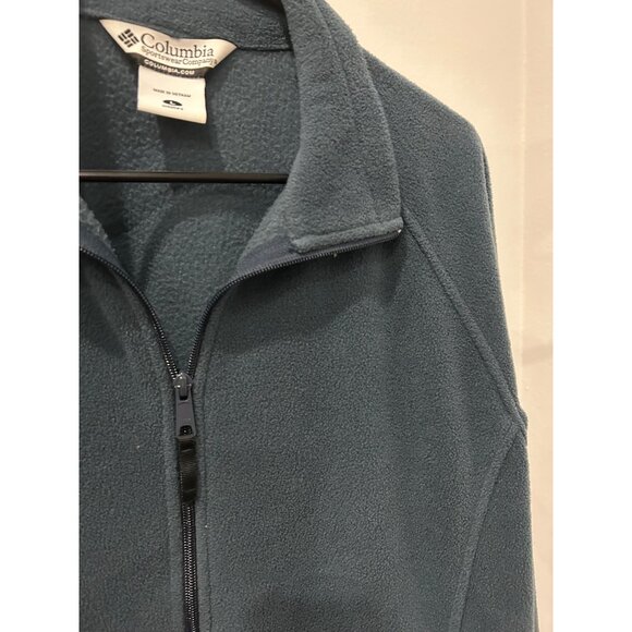 Columbia Women's Full-Zip Fleece Jacket Size Large Teal - Picture 4 of 8